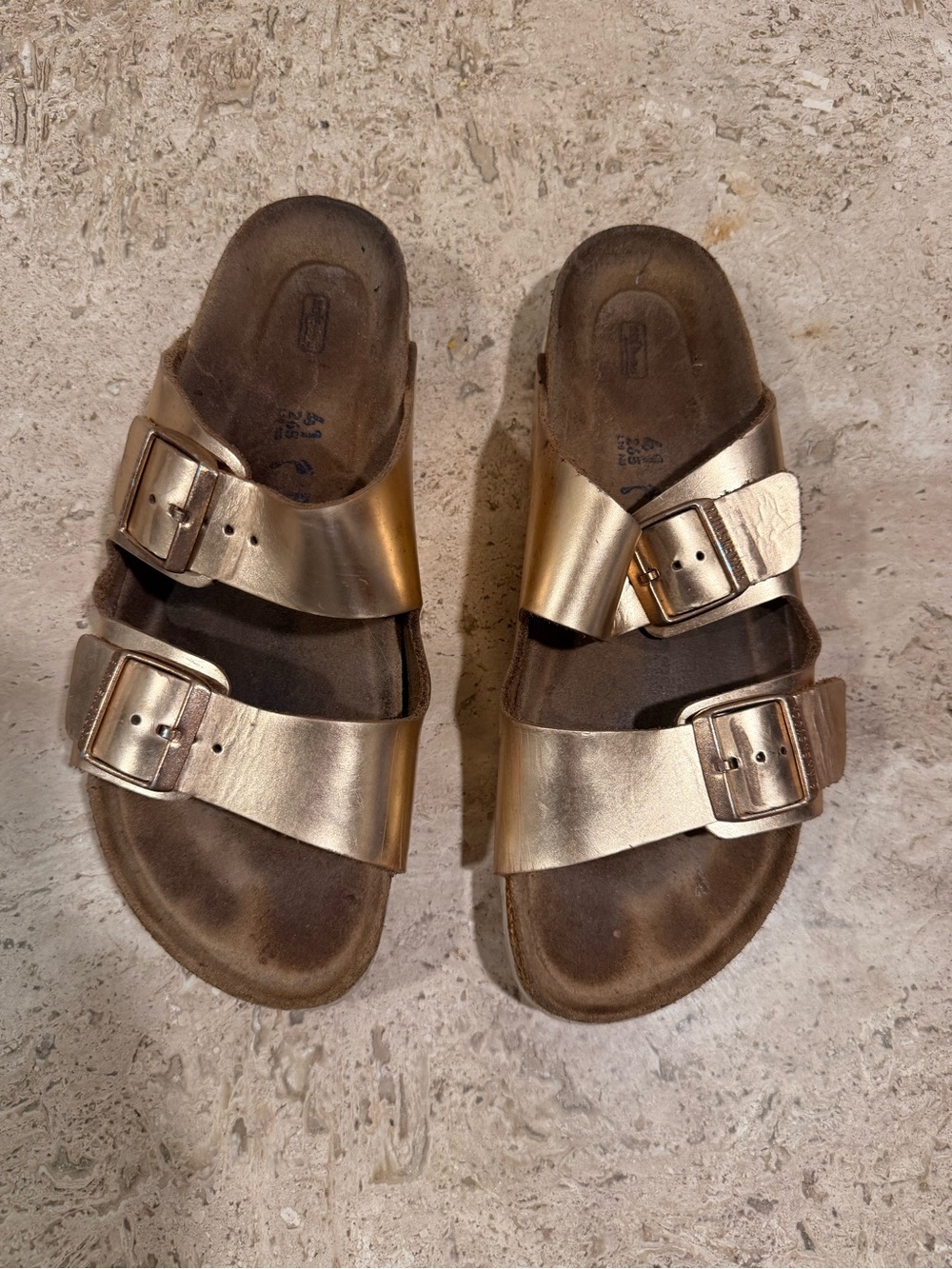 BIRKENSTOCK Arizona Metallic Copper Sandals